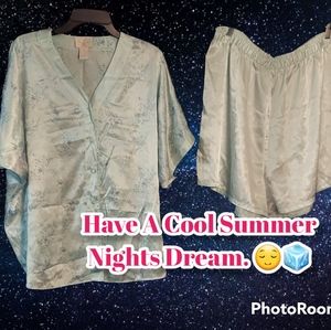Plus Size Inner Mist To Piece Pajama Short Set - Size 2X. 😌 😴